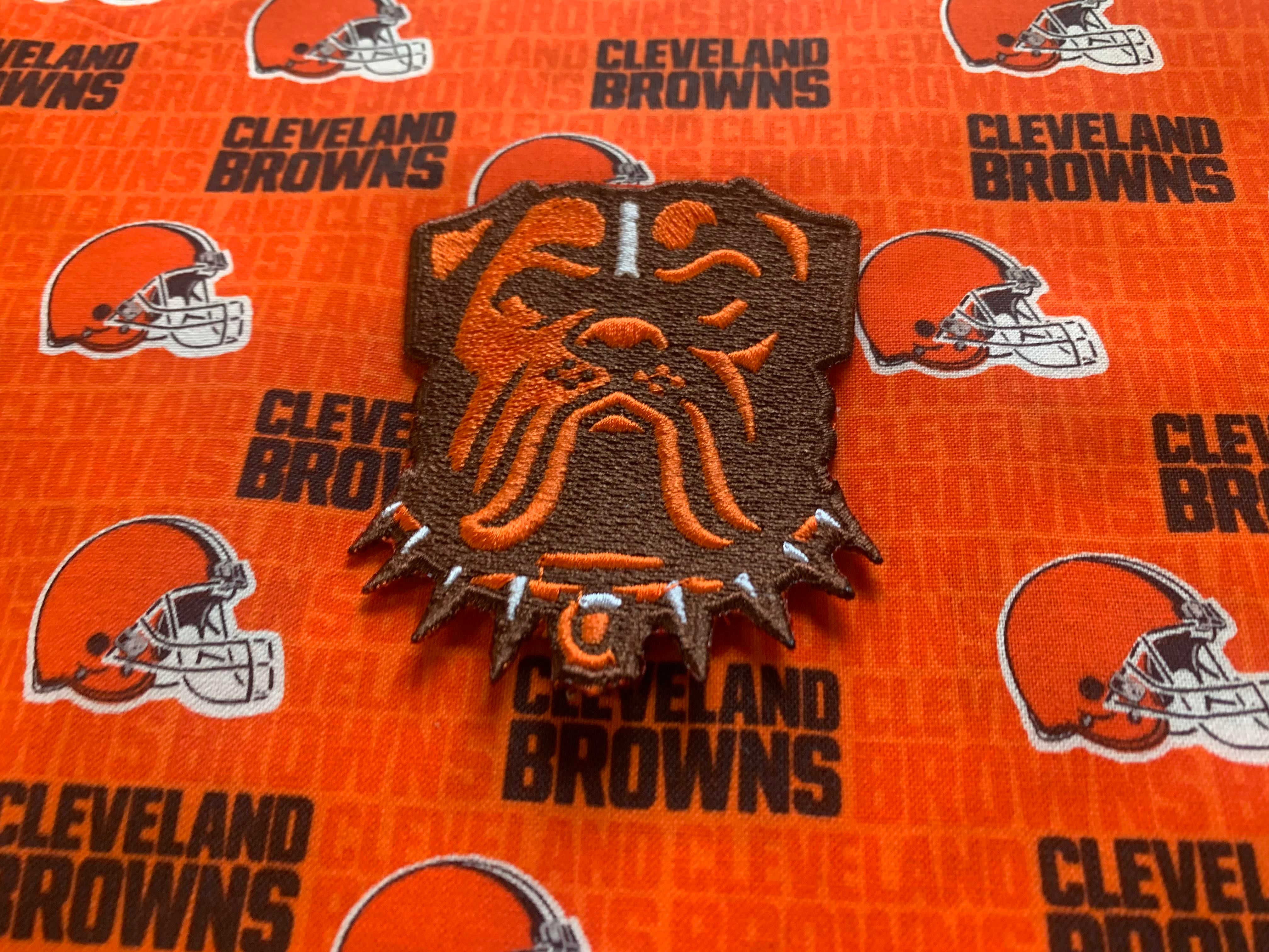 Cleveland Browns Big Dawg New Logo Football Jersey Patch Iron On 2023 Dog  face